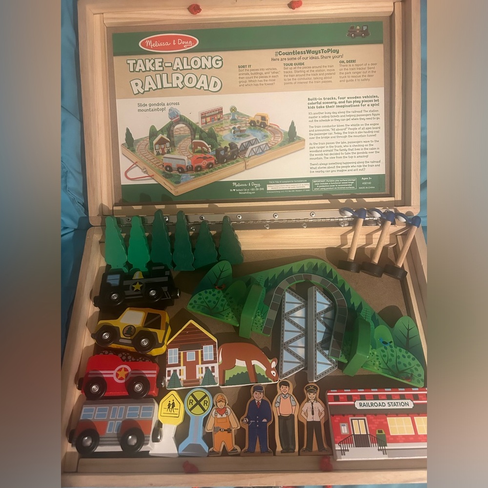 Melissa & Doug Take Along Railroad